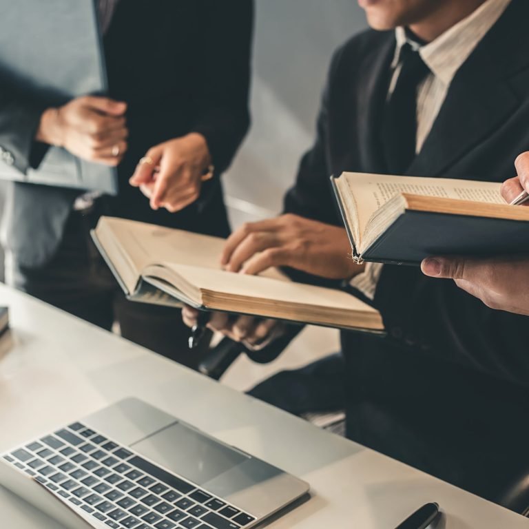 Business lawyer team. Working together of lawyer in the meeting.